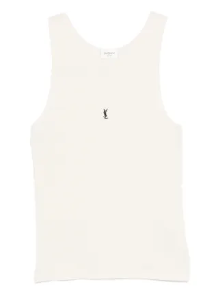 Saint Laurent Cassandre タンクトップ | ニュートラル | FARFETCH JP