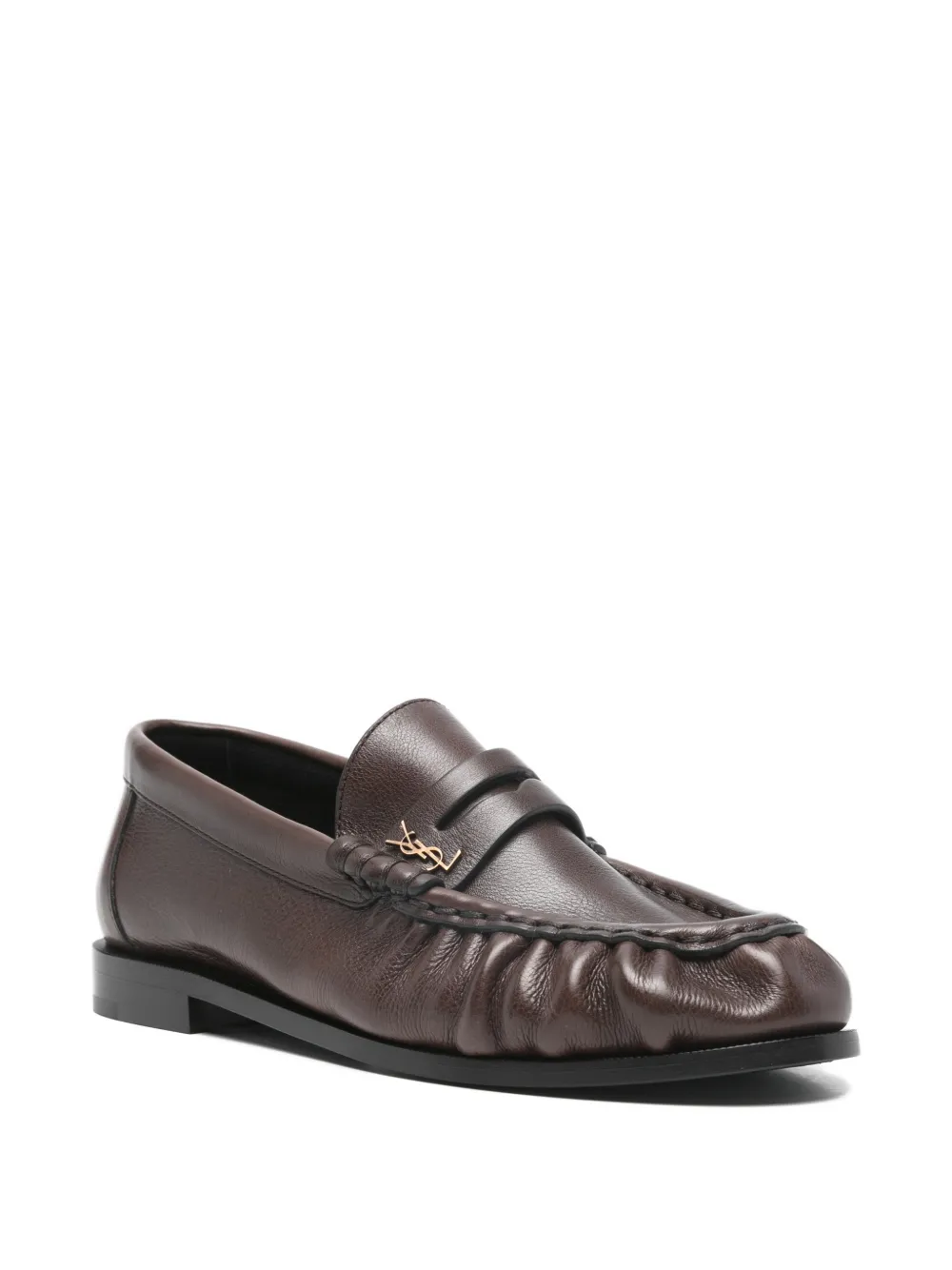 Saint Laurent leather loafers - Bruin