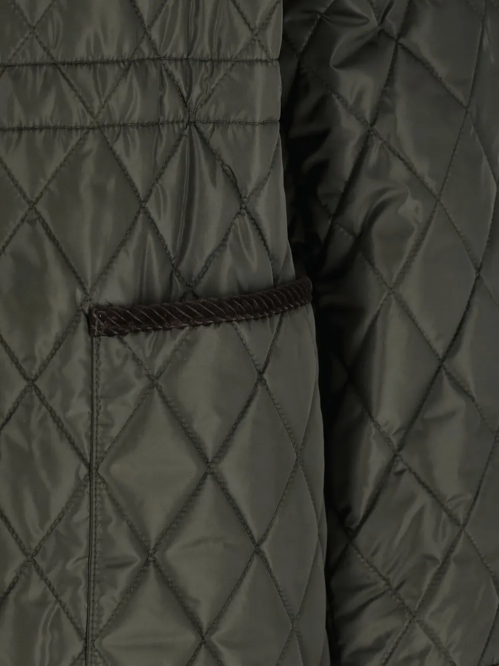 Burberry Jas met ribfluwelen kraag Groen