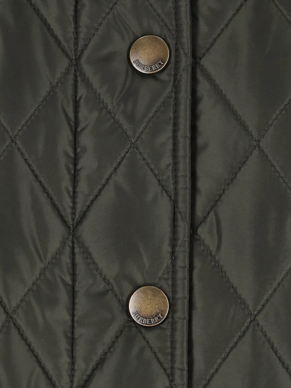 Burberry Jas met ribfluwelen kraag Groen