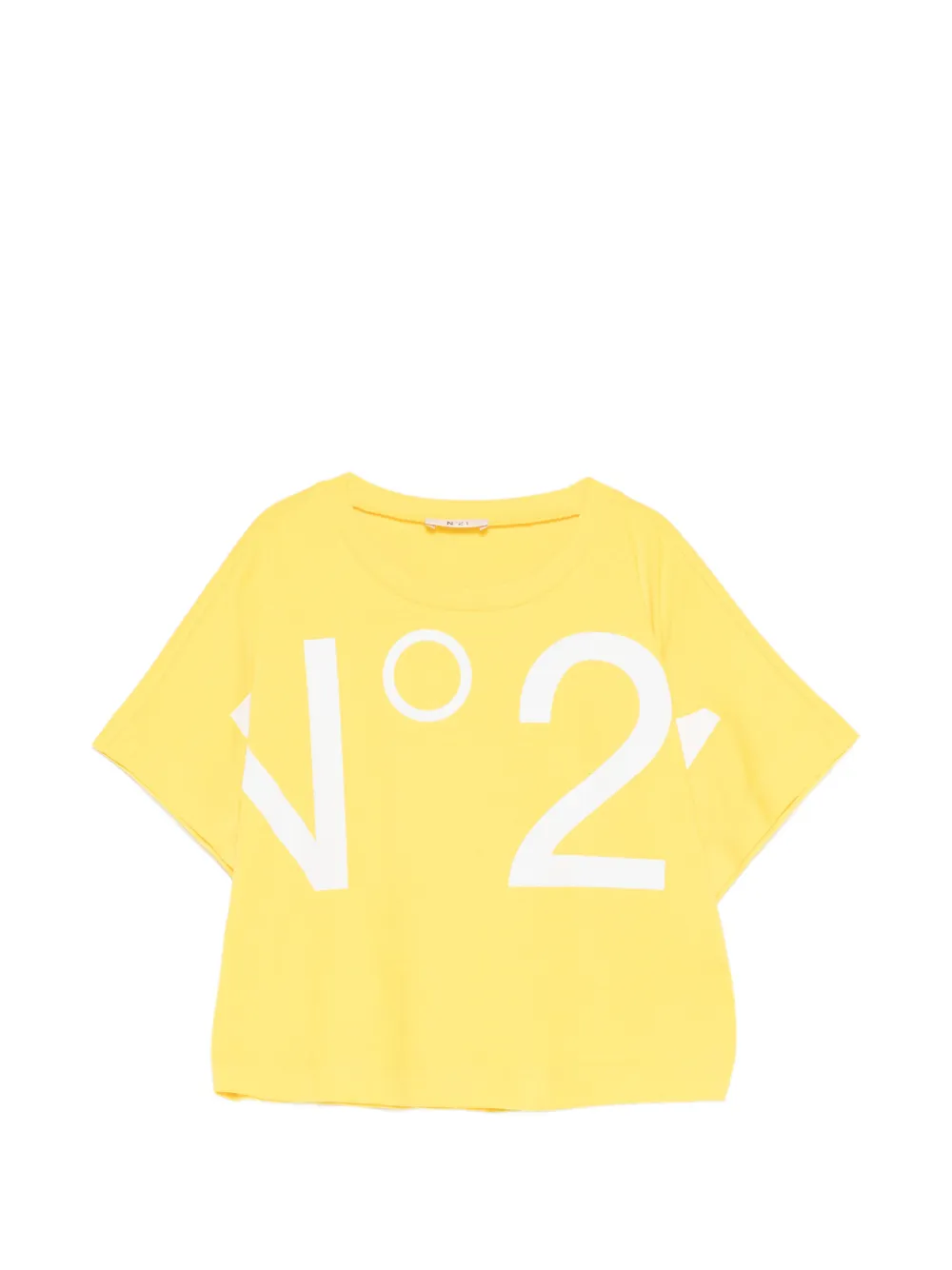 Nº21 Kids logo-print T-shirt - Giallo