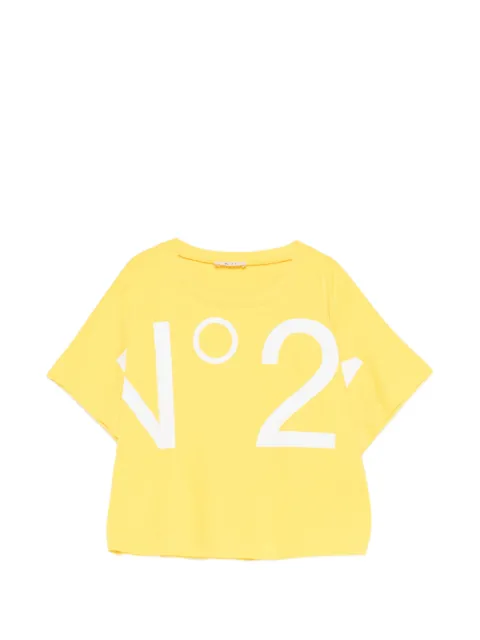 Nº21 Kids logo-print T-shirt