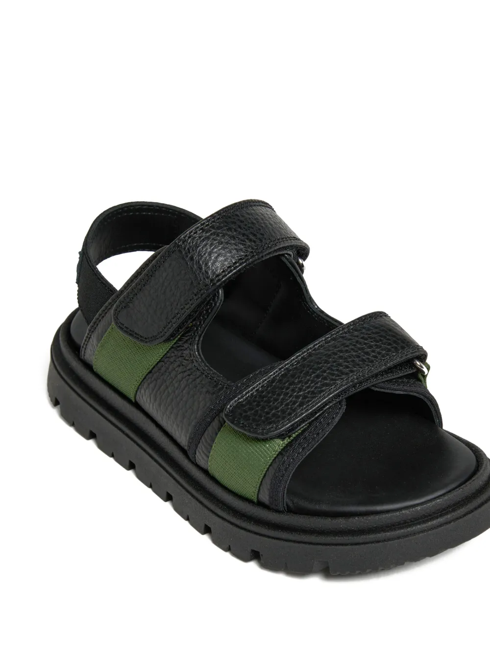 Marni Kids Sandalen met logo Zwart