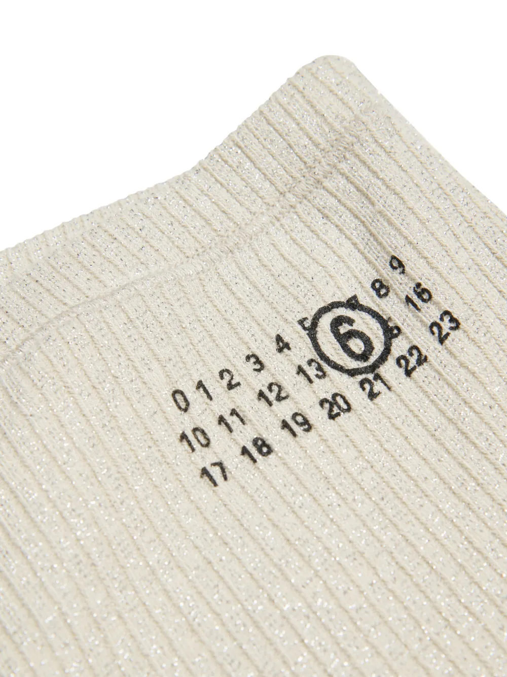 MM6 Maison Margiela Kids Flared broek met logo Beige