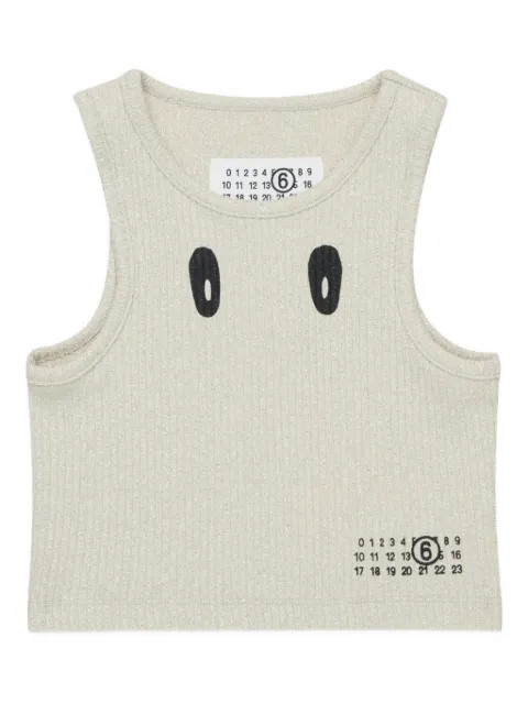 MM6 Maison Margiela Kids logo sleeveless tank top