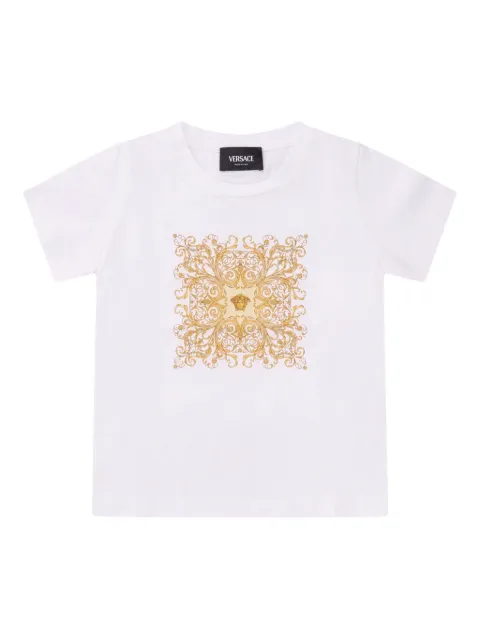 Versace Kids playera con estampado gráfico