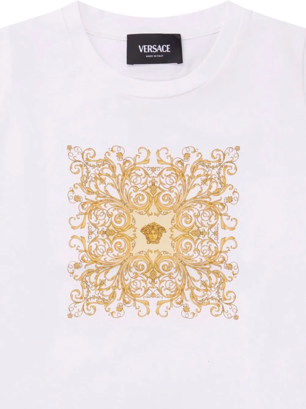 Versace Kids T-shirt met grafische print Wit