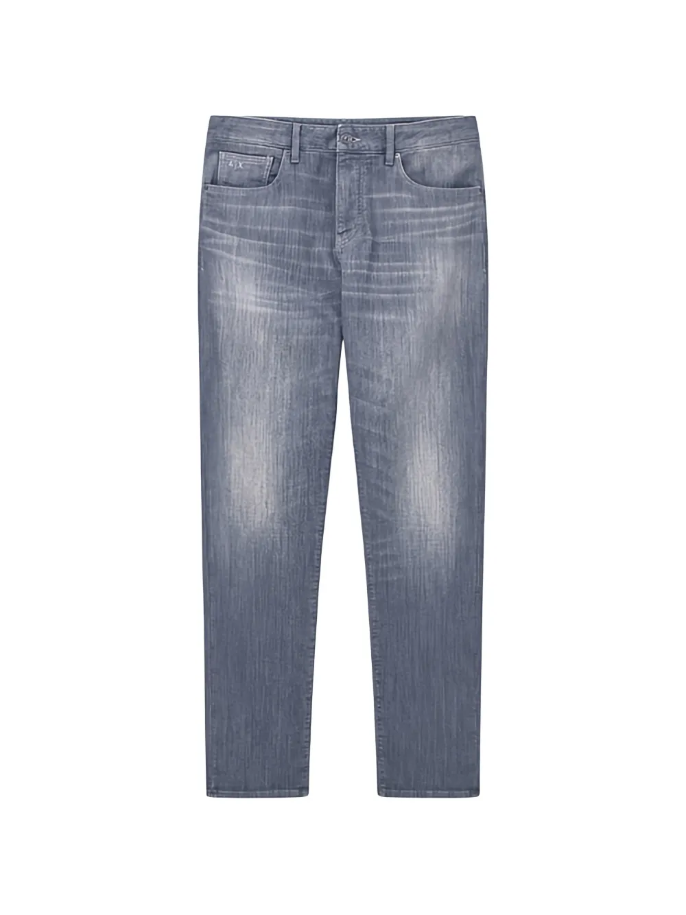 Armani Exchange logo-patch jeans - Grigio