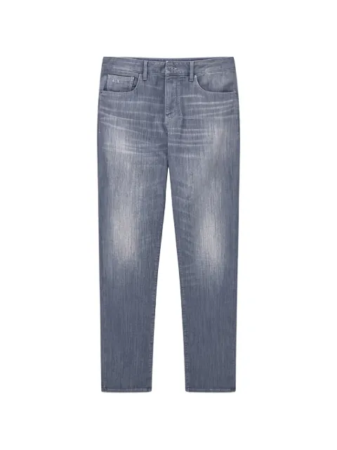 Armani Exchange logo-patch jeans