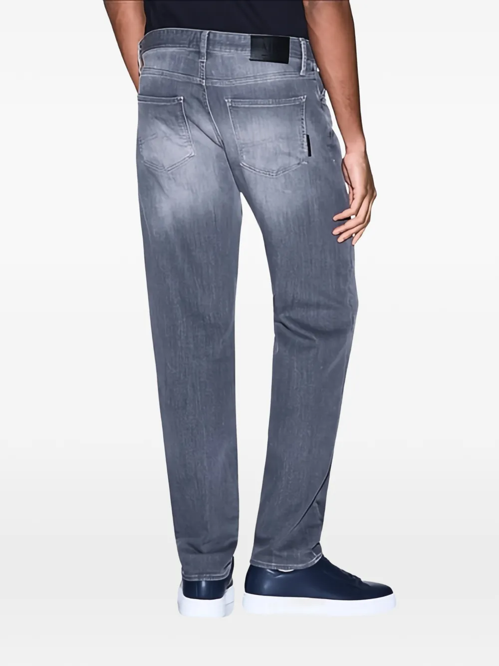  Armani Exchange Logo-patch Jeans - Grey 