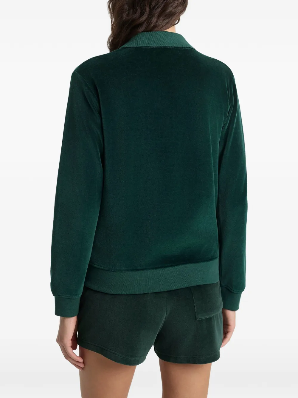 Sporty & Rich Trui met kraag en lange mouwen Groen