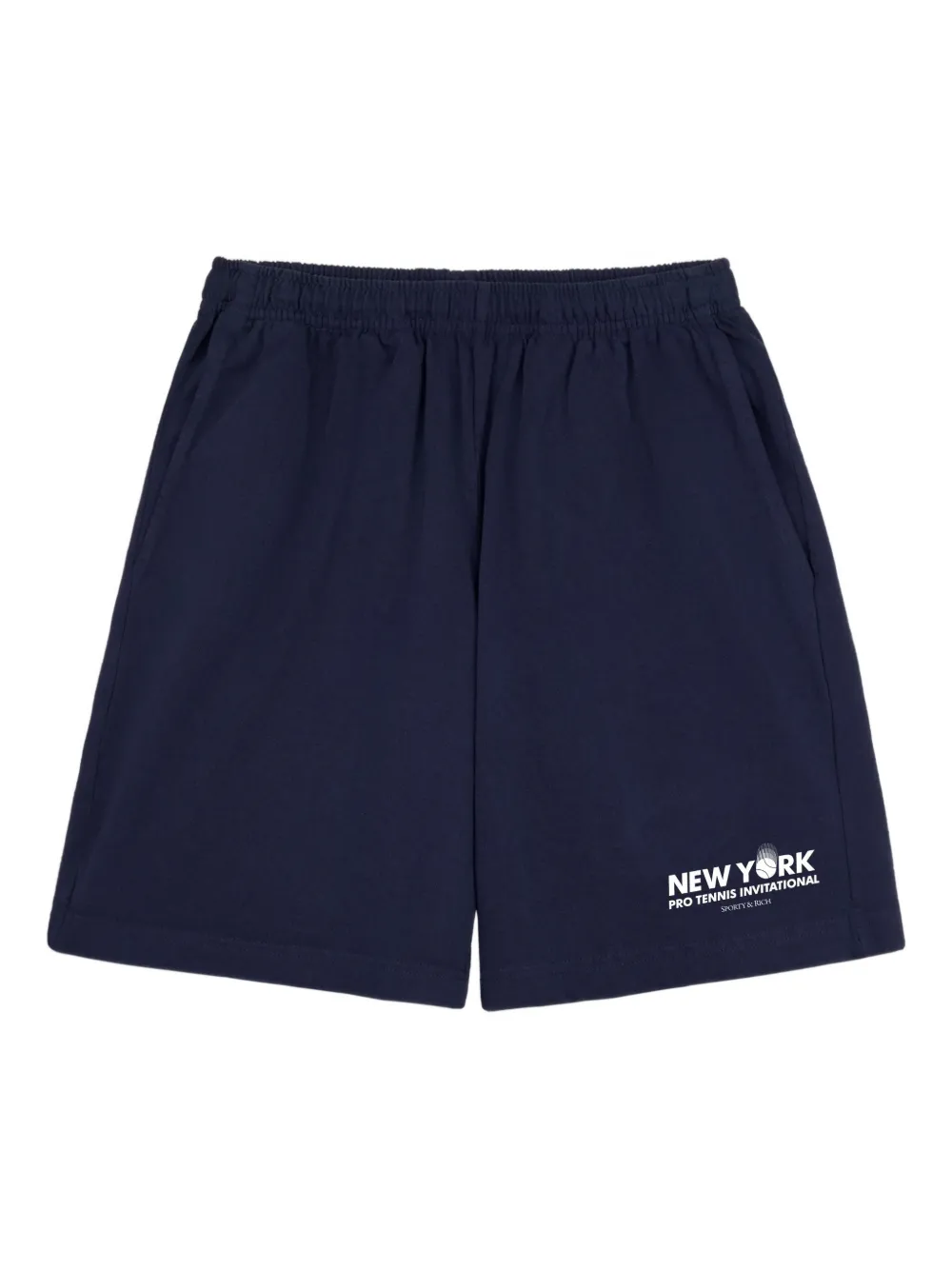 Sporty & Rich Shorts sportivi con stampa - Blu