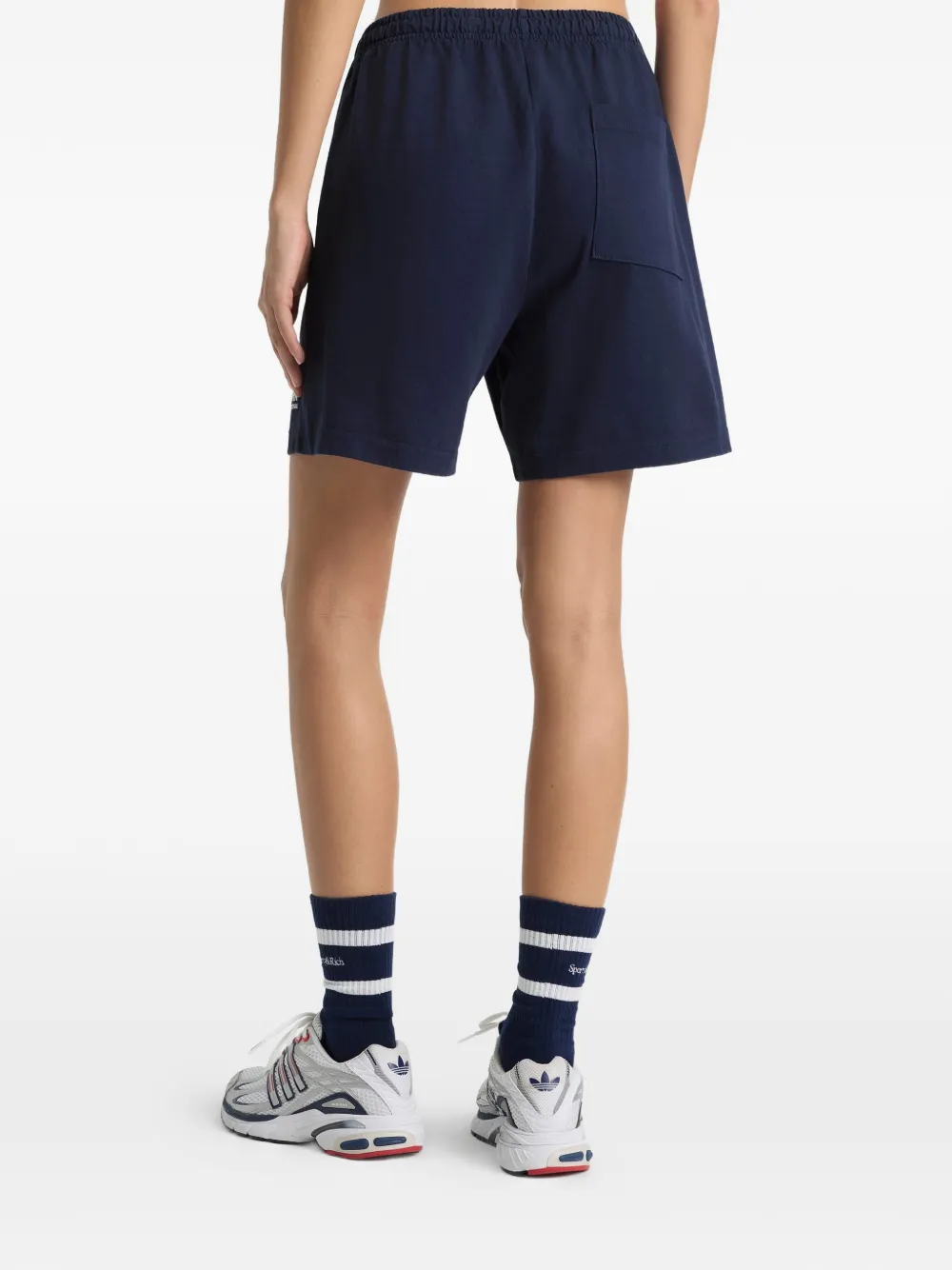 Sporty & Rich Trainingsshorts met elastische print Blauw