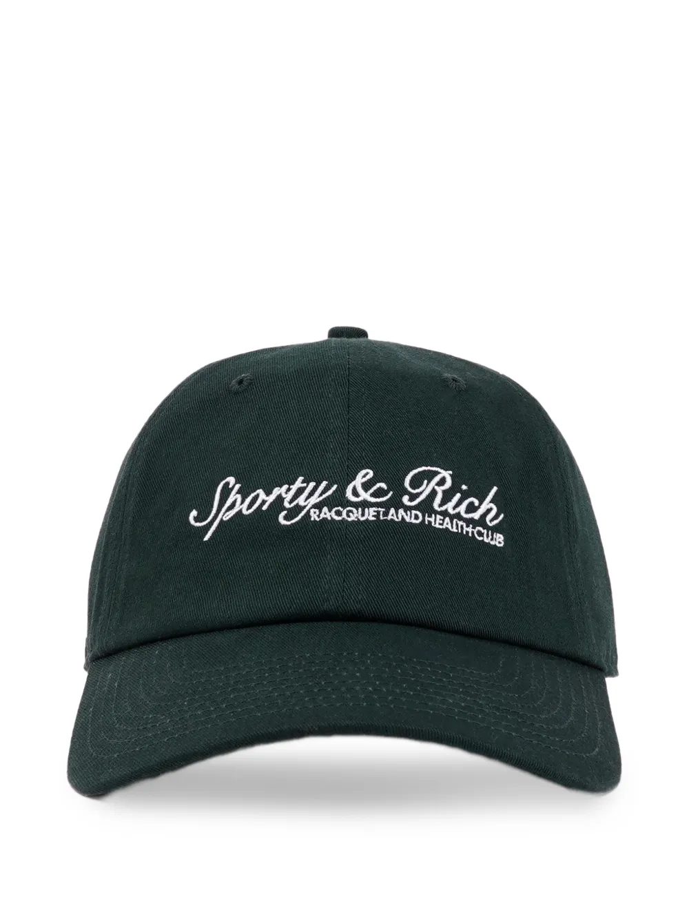 Sporty & Rich logo-embroidery baseball cap - Grün