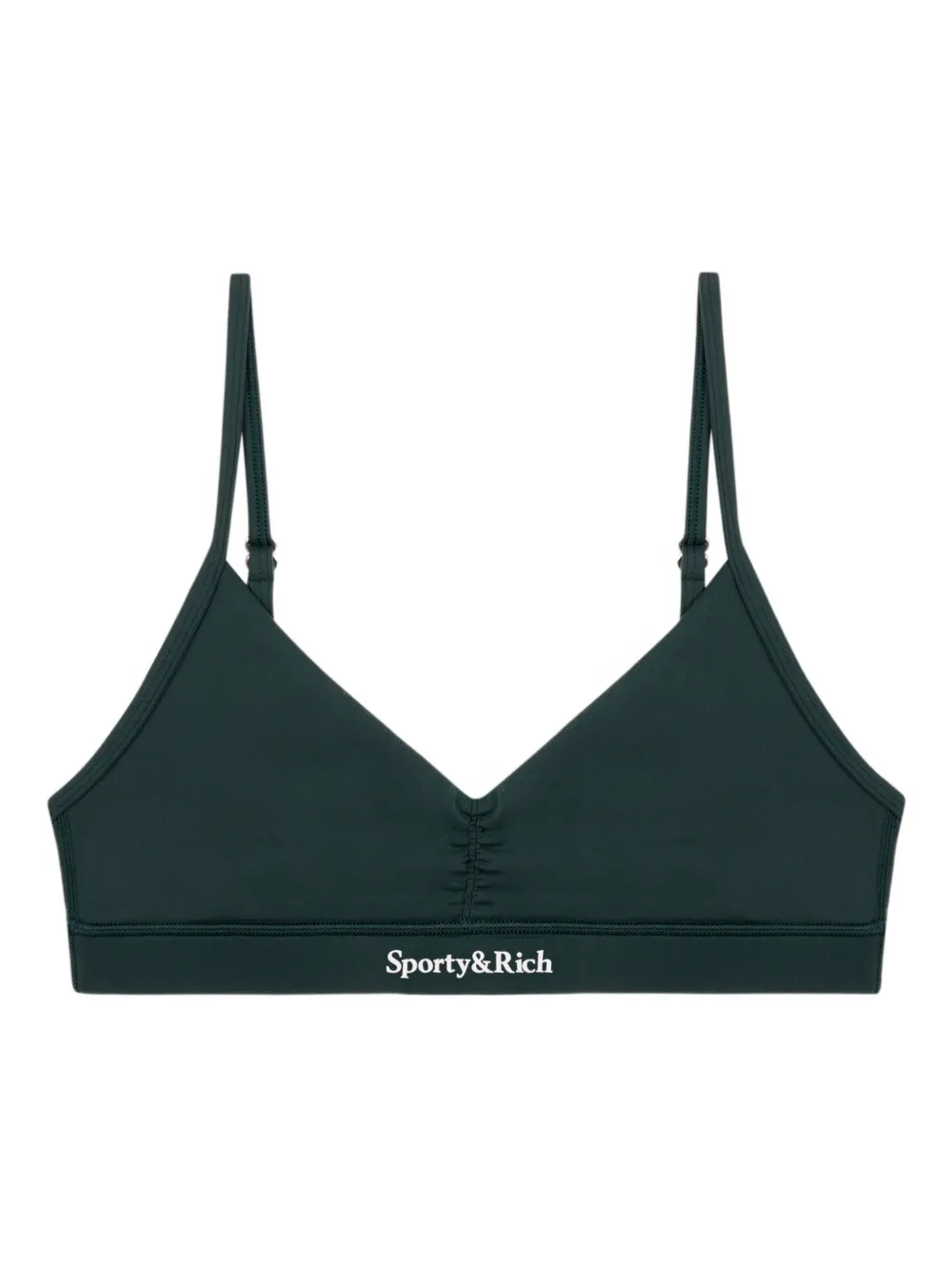 Sporty & Rich adjustable-strap bra top - Grün