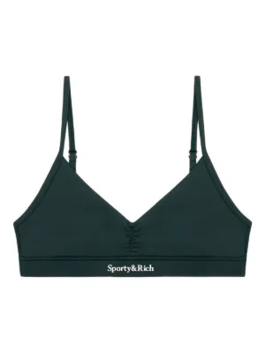 Sporty & Rich Bold Health Sports Bra | Black | FARFETCH
