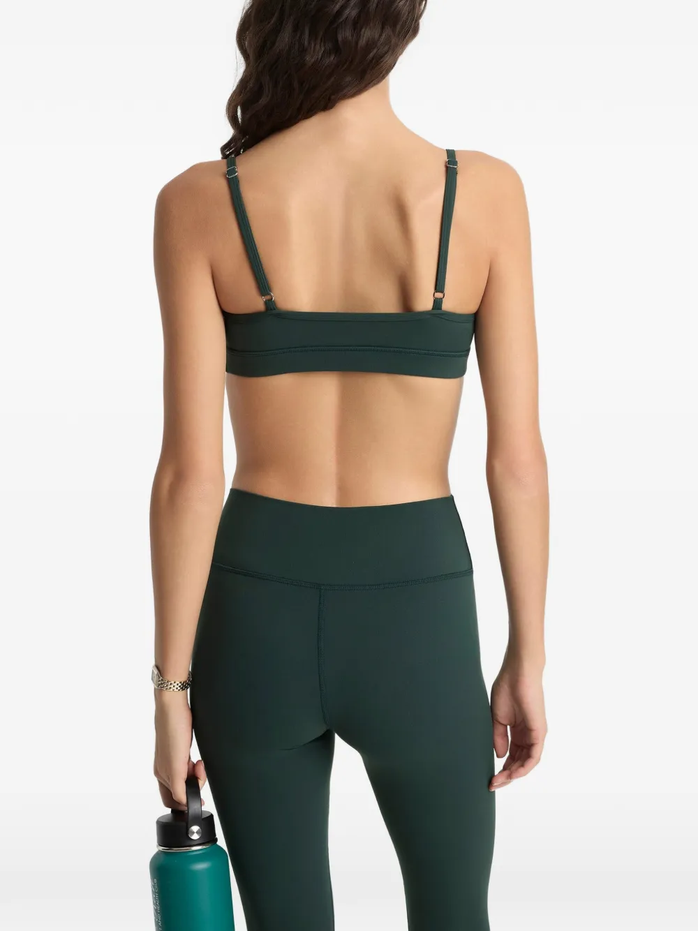 Sporty & Rich adjustable-strap bra top - Groen