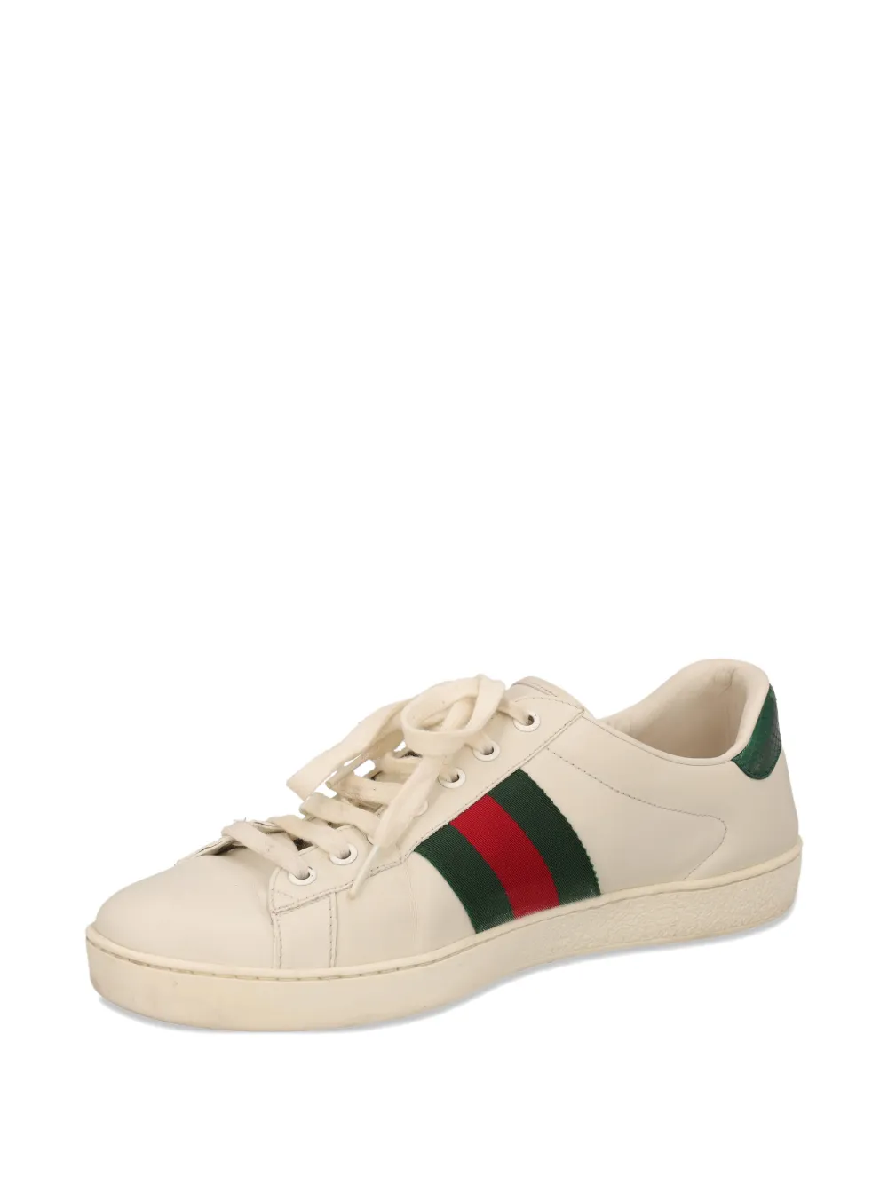 Gucci Pre-Owned snake-embroidery web-stripe sneakers | Image 2