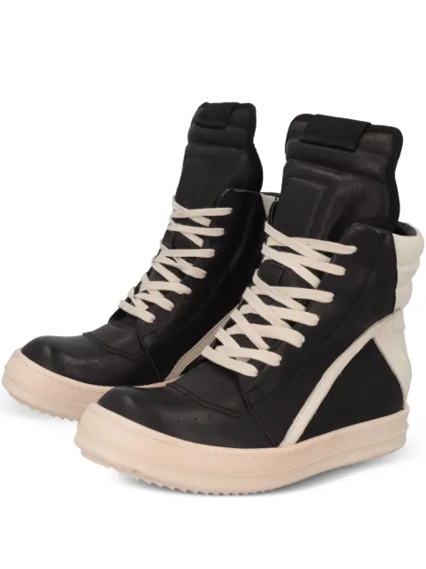 Rick Owens Vintage Geobasket zip leather sneakers
