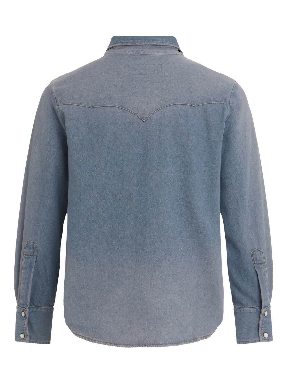 The Great. buttoned denim shirt - Blauw