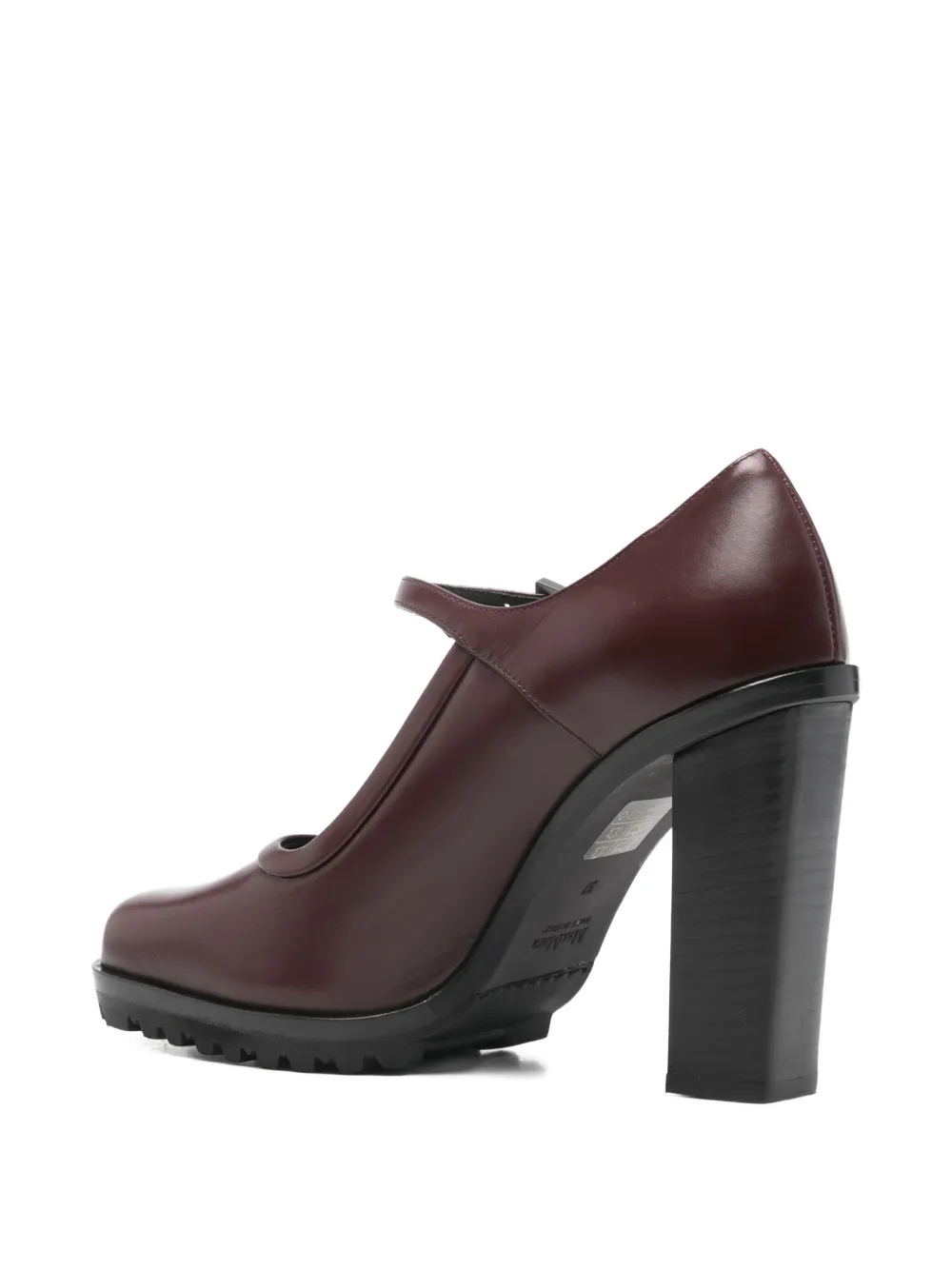 Max Mara Mary pumps met gespbandje en hak Rood