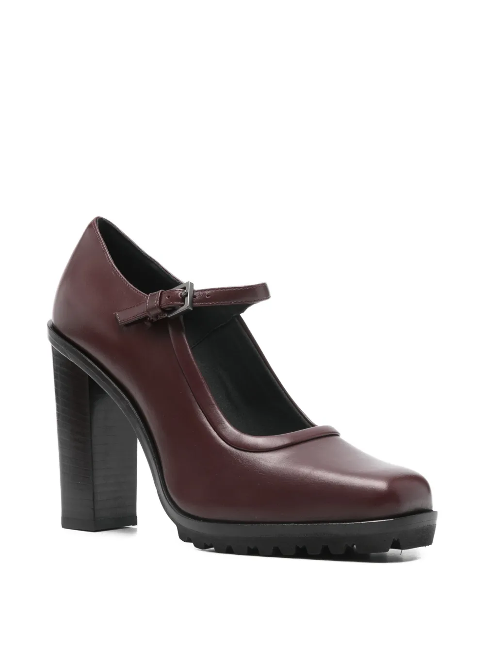 Max Mara Mary pumps met gespbandje en hak Rood