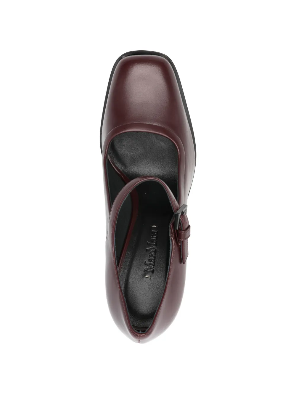 Max Mara Mary pumps met gespbandje en hak Rood