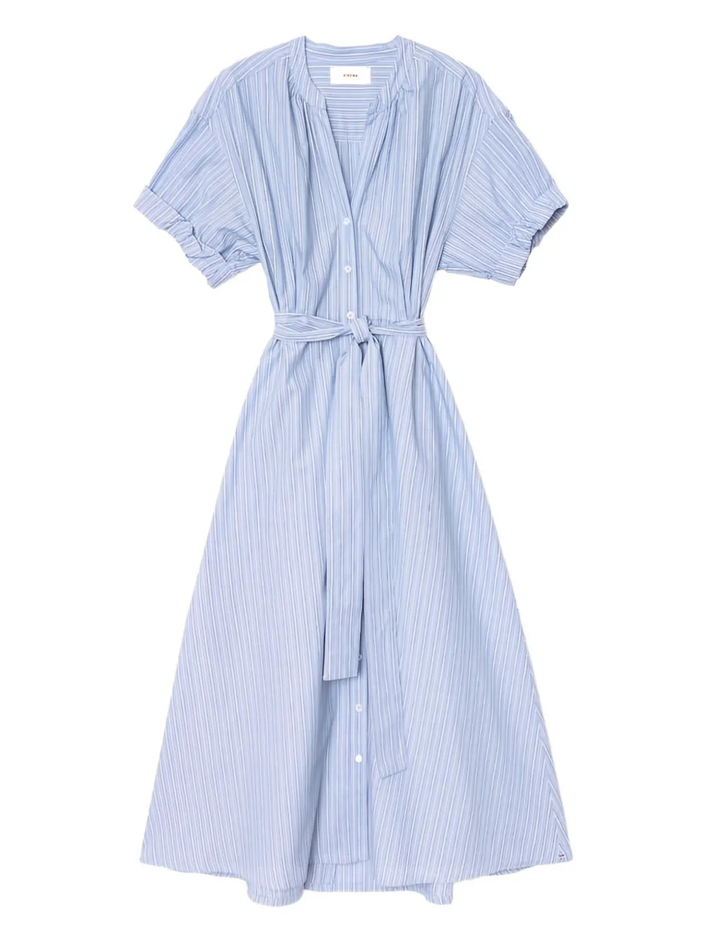 Xirena belted striped midi dress - Blu