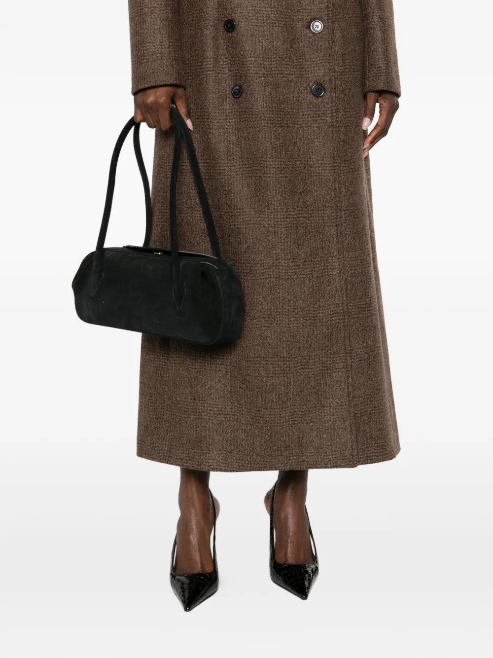 Yuzefi Oyster shoulder bag - Zwart