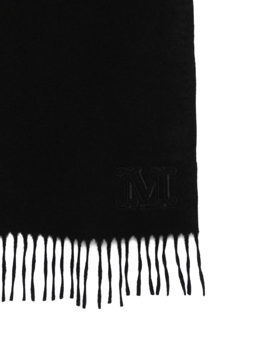 Max Mara logo-detail scarf - Zwart