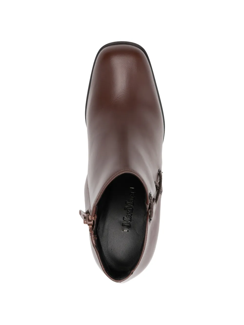 Max Mara Braiday laarzen met gekruiste hak Bruin