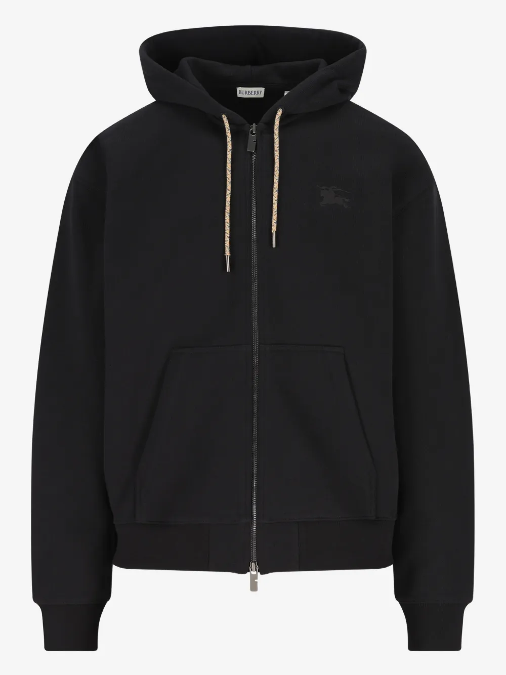 Burberry check-detail hoodie | Black | Image 1