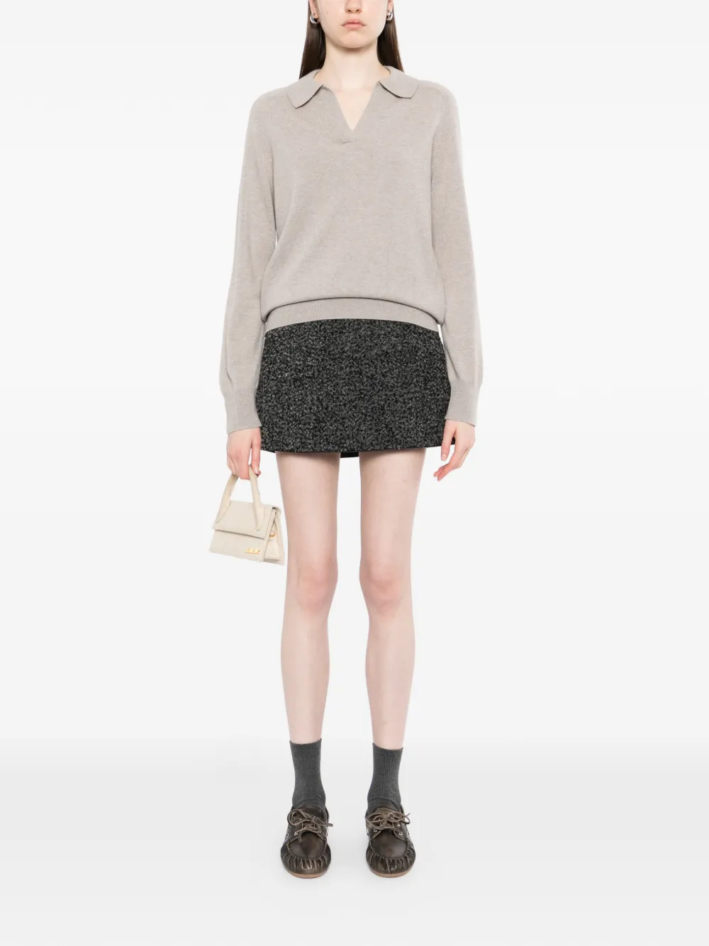  N.peal V-neck Top - Neutrals 