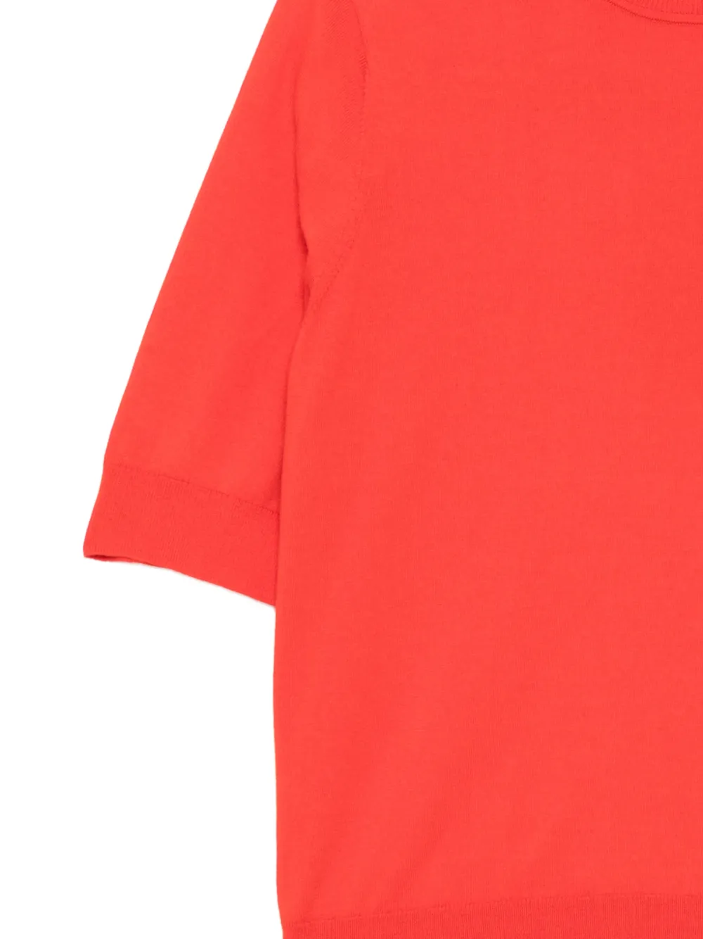 N.Peal T-shirt met ronde hals Rood