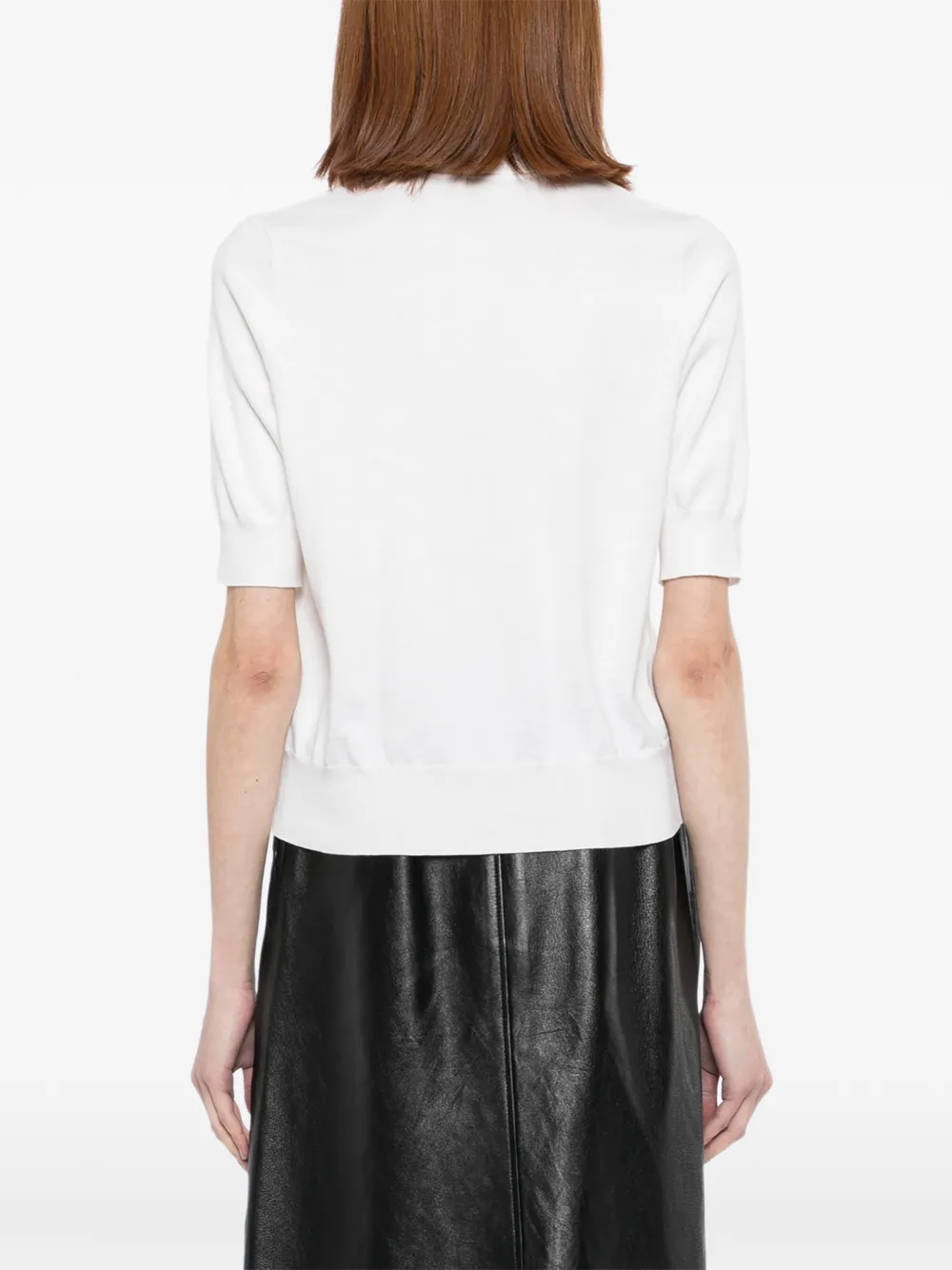 N.Peal T-shirt met ronde hals Beige