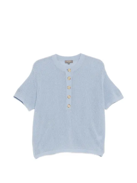 N.Peal open-stitch top