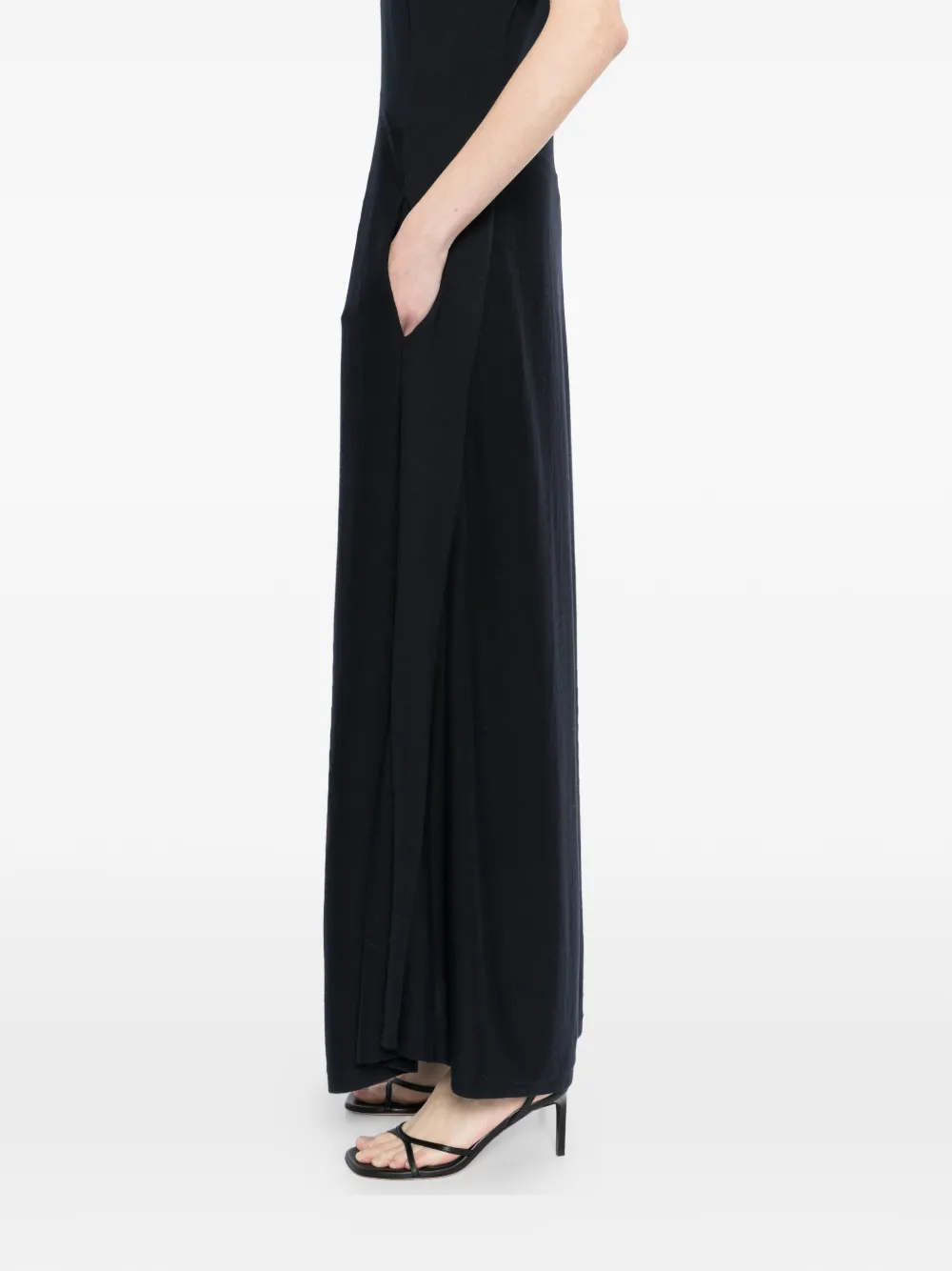 N.Peal Mouwloze maxi-jurk Blauw