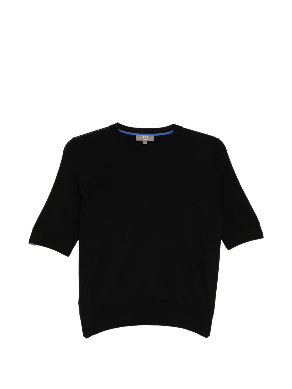 N.Peal T-shirt in maglia - Nero