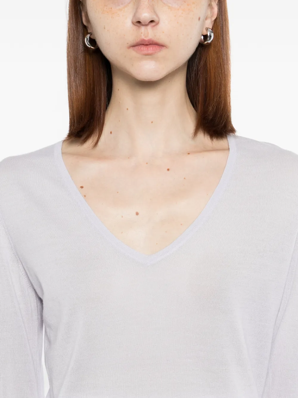 N.Peal Imogen T-shirt met lange mouwen Paars