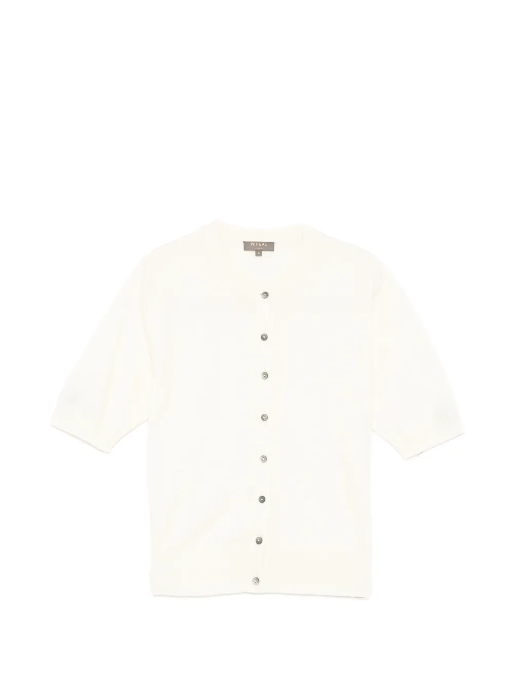 N.Peal Cardigan a maniche corte - Toni neutri