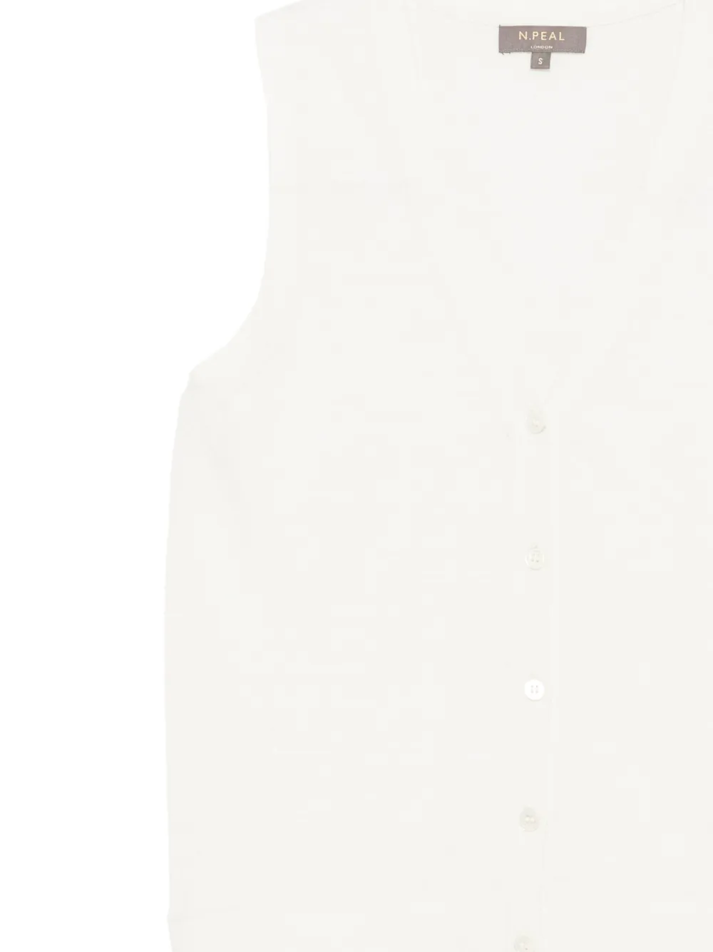 N.Peal Selene tanktop met V-hals Wit