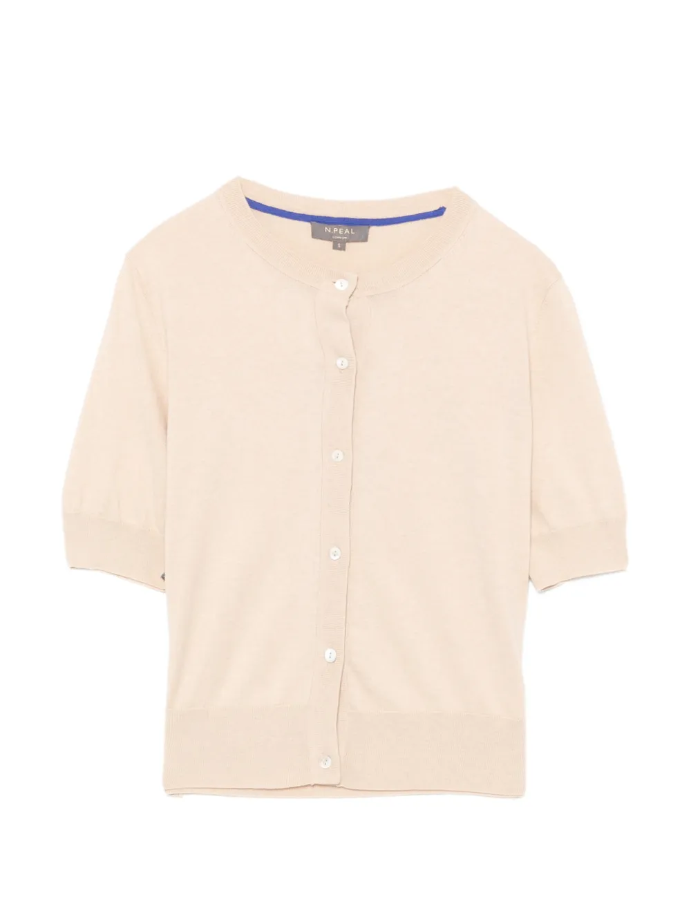 N.Peal T-shirt girocollo a maniche corte - Toni neutri