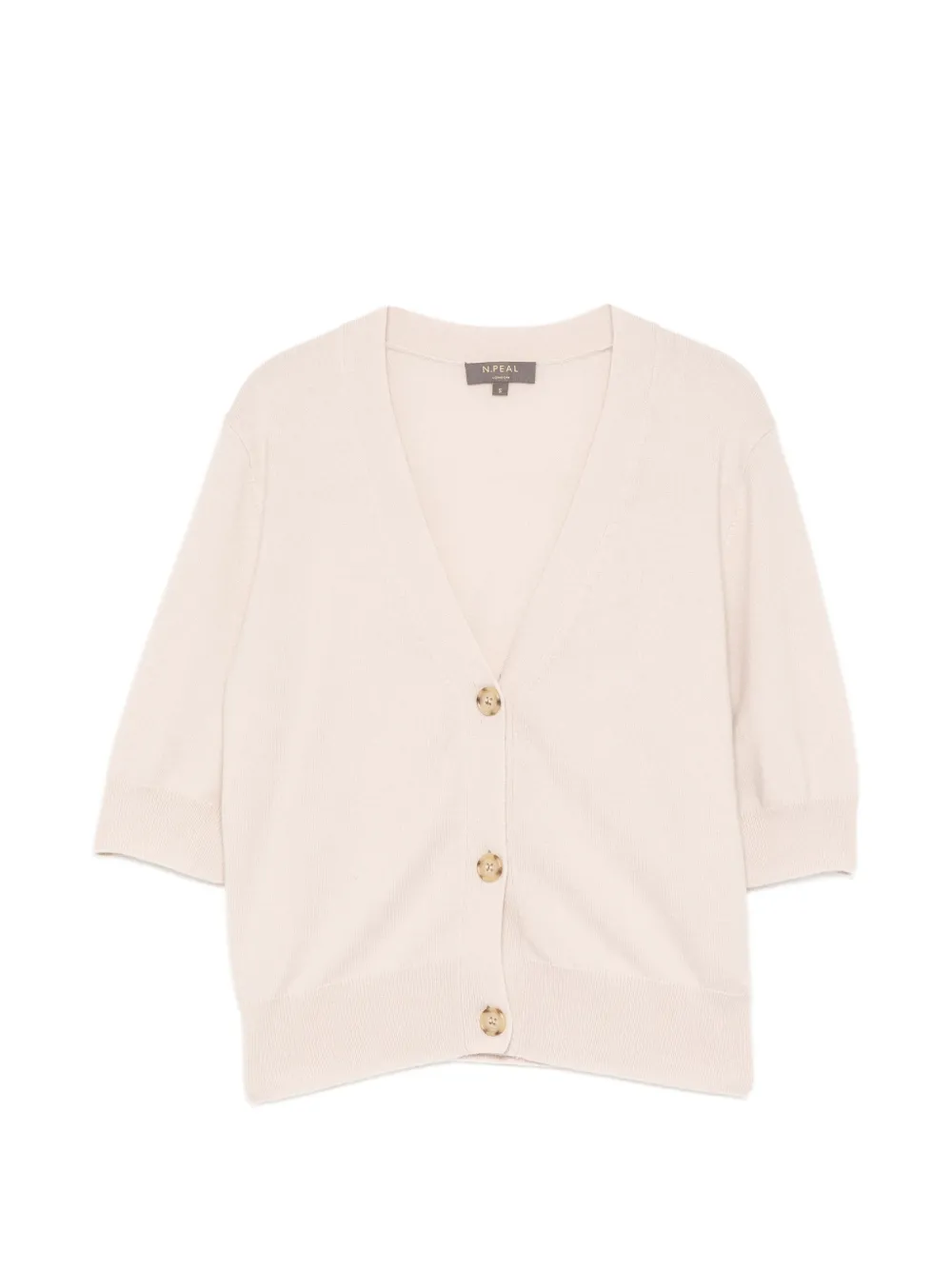 N.Peal Cardigan a maniche corte - Toni neutri