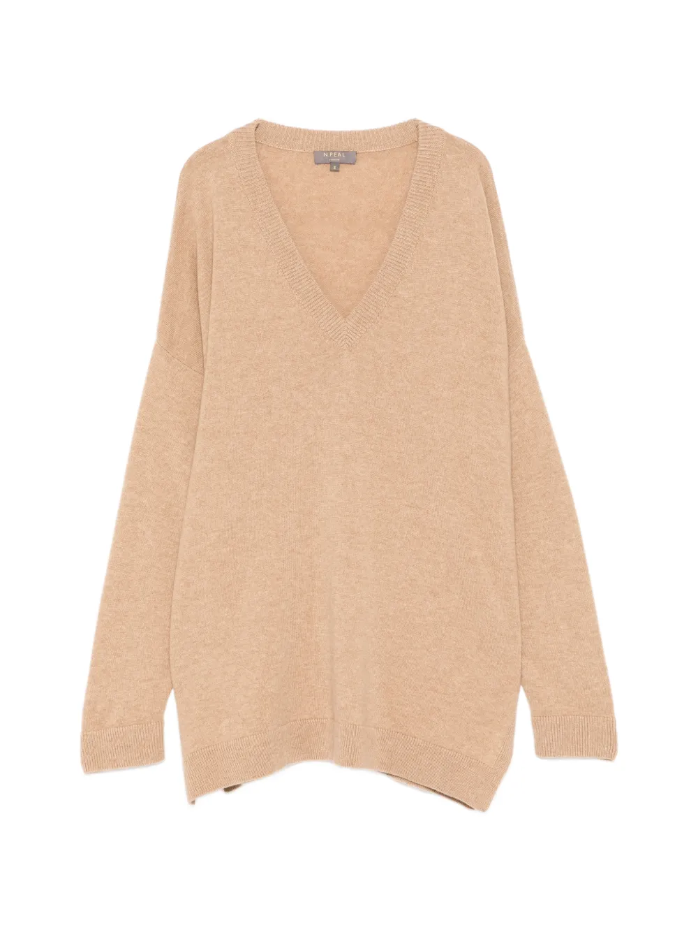 N.Peal Maglione con scollo a V - Toni neutri