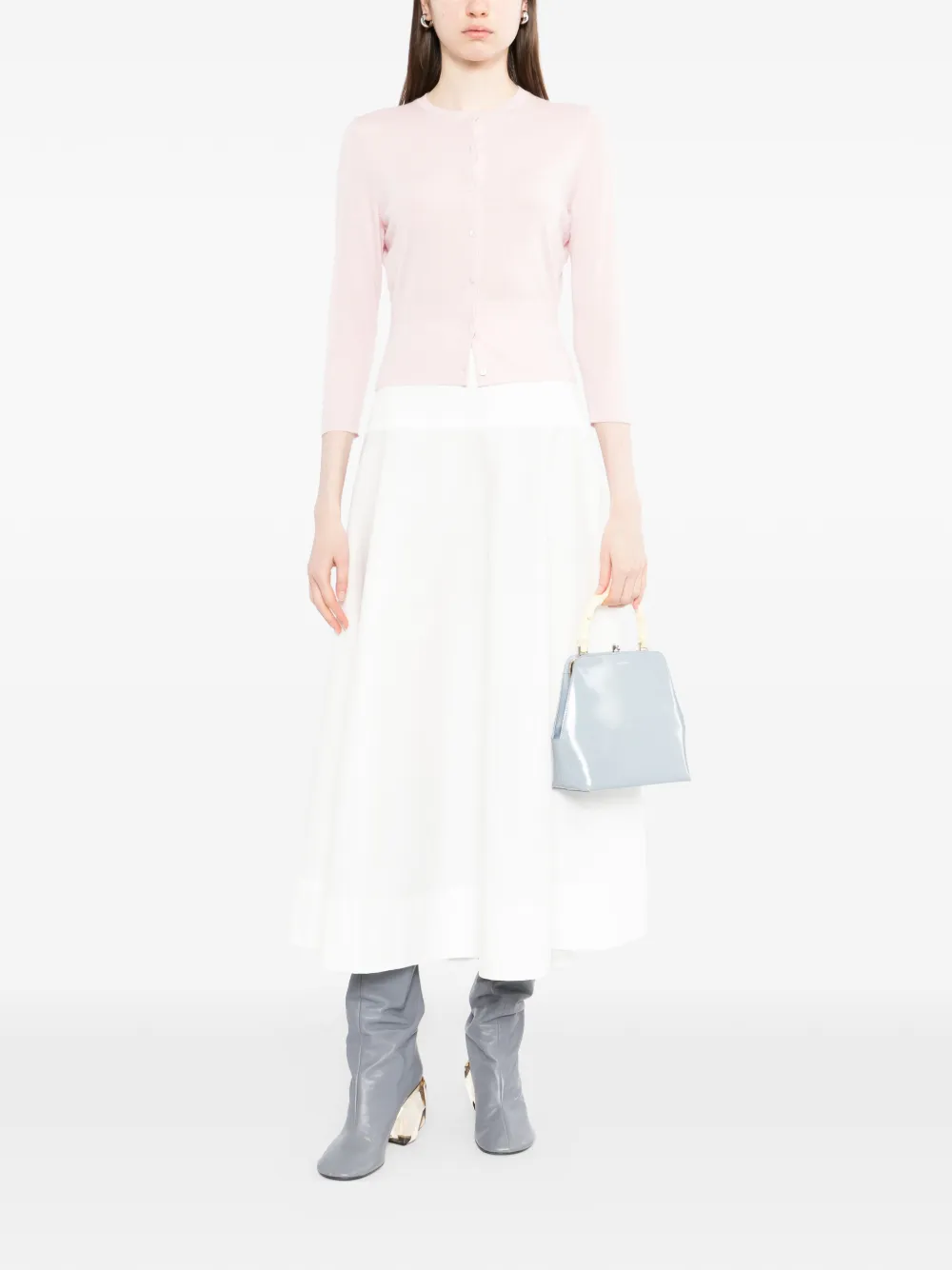 N.Peal Cropped vest Roze