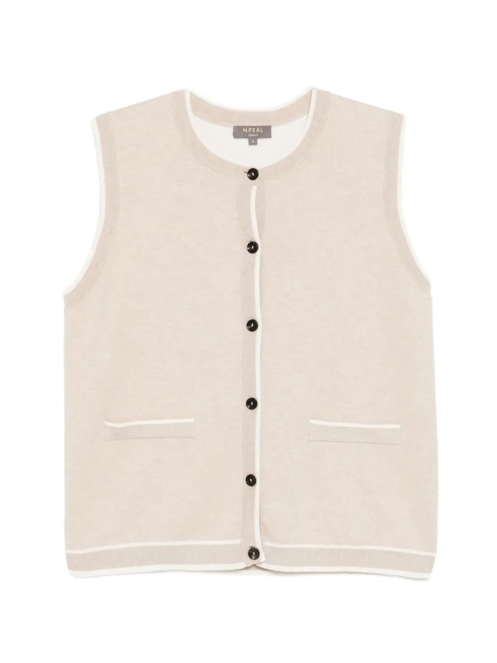 N.Peal Cardigan reversibile - Toni neutri