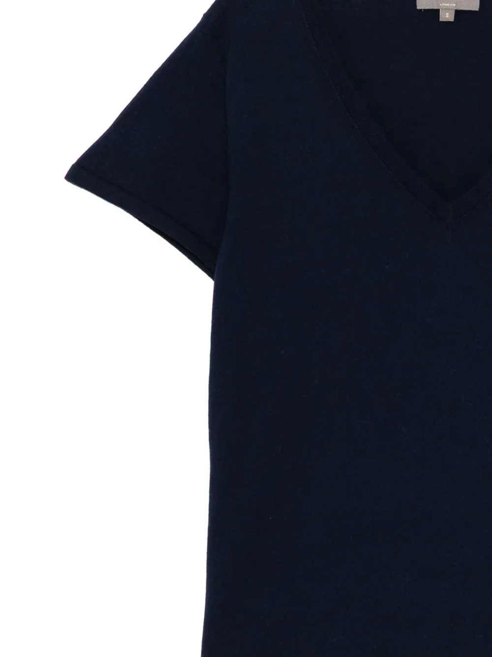 N.Peal Selene top met V-hals Blauw