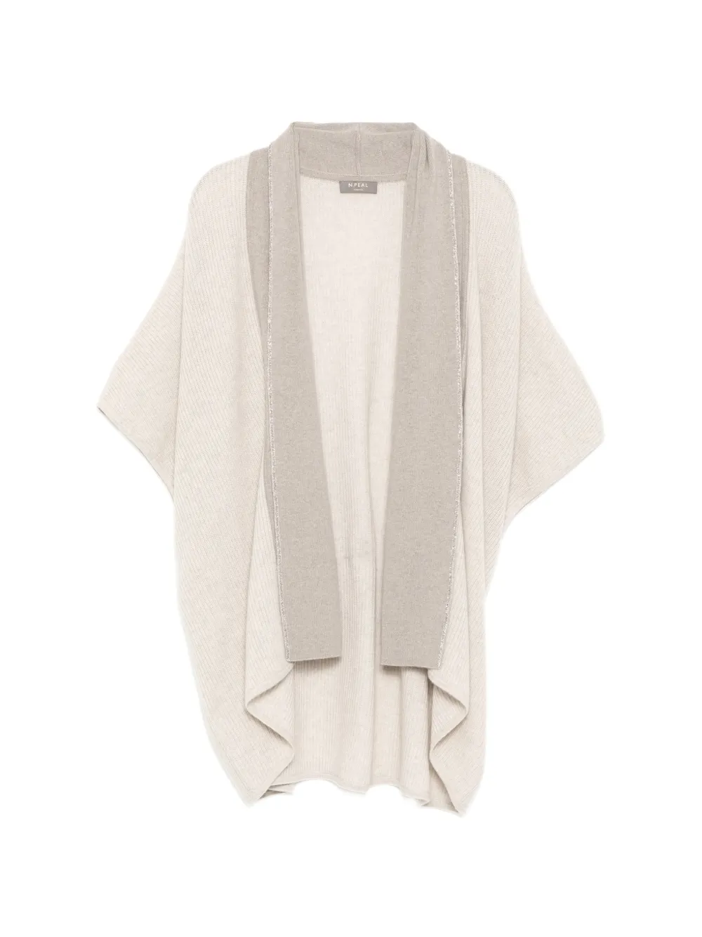N.Peal ribbed cardigan - Neutrals