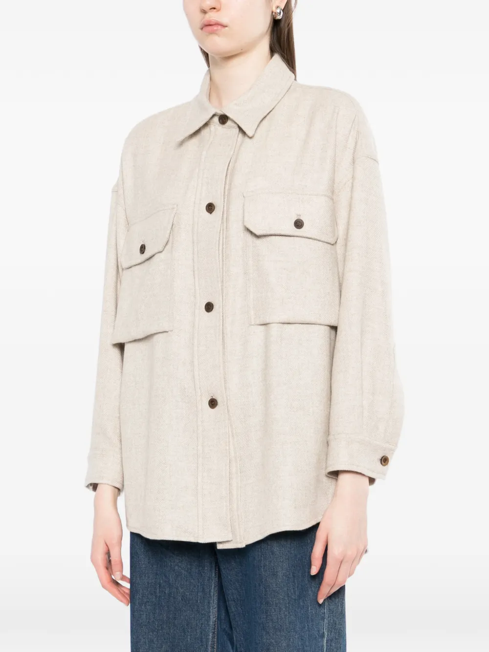  N.peal Chest Pockets Jacket - Neutrals 