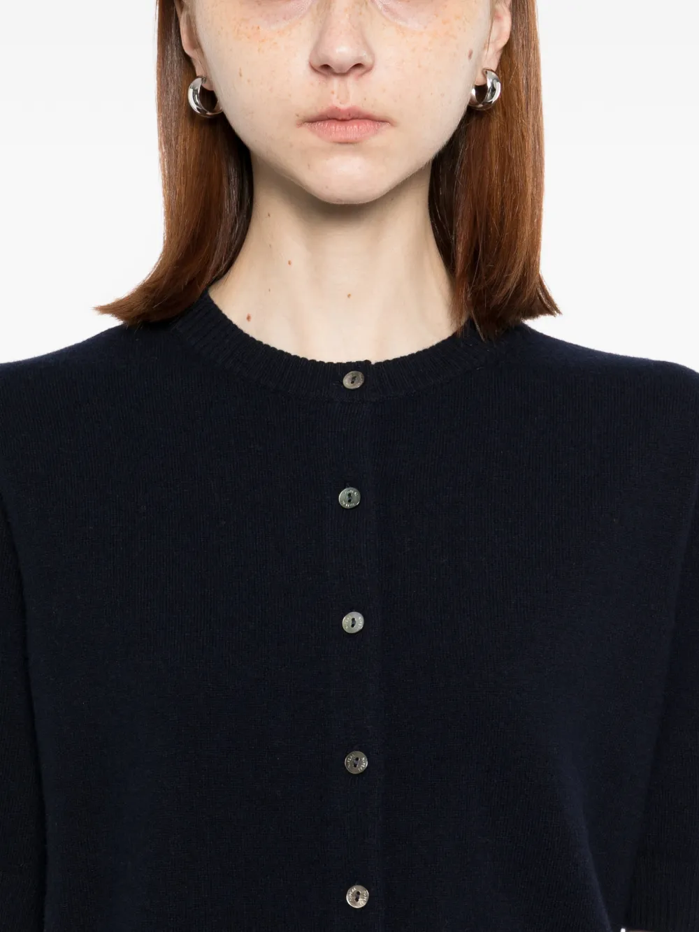 N.Peal Kasjmier vest met korte mouwen Blauw